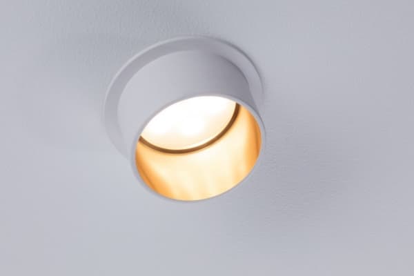 Ceiling lamp Paulmann luminaire GIL recessed 3StepDim rd starr LED 1x6W 2700K 230V weiß matt/gold Alu