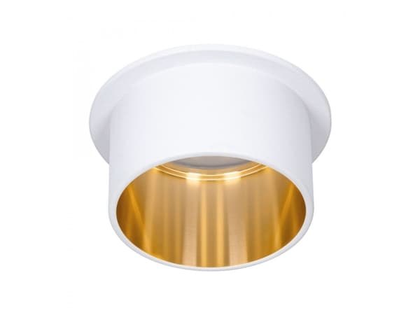 Ceiling lamp Paulmann luminaire GIL recessed 3StepDim rd starr LED 1x6W 2700K 230V weiß matt/gold Alu