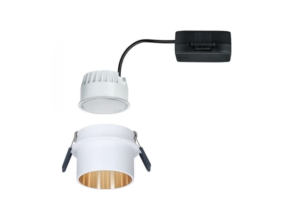 Ceiling lamp Paulmann luminaire GIL recessed 3StepDim rd starr LED 1x6W 2700K 230V weiß matt/gold Alu