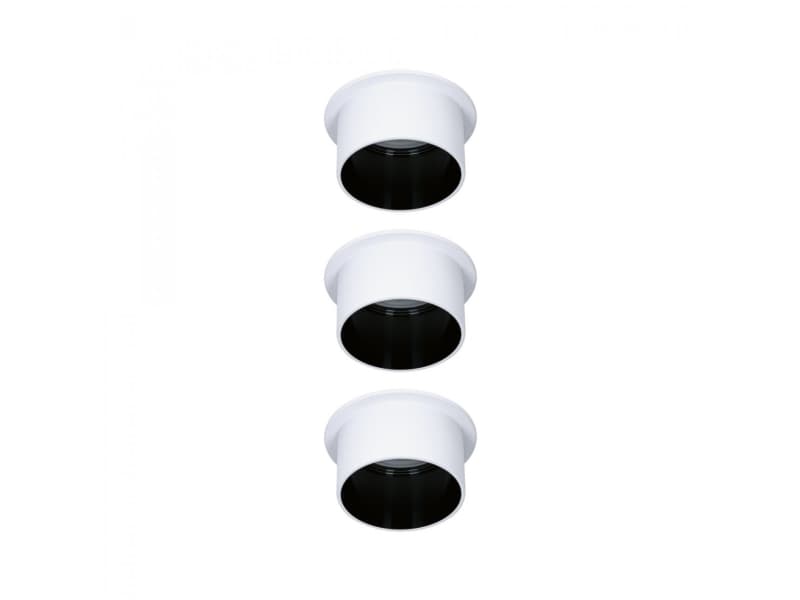 Paulmann Gil Coin, Utanpåliggande spotlight, 1 lampor, LED, 6 W, 2700 K, Svart, Vit