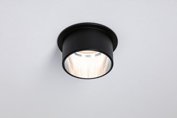 Paulmann Innfelt armatur Gil Coin 3StepDim rd starr LED 3x6W 2700K 230V sort matt/eisenAlu