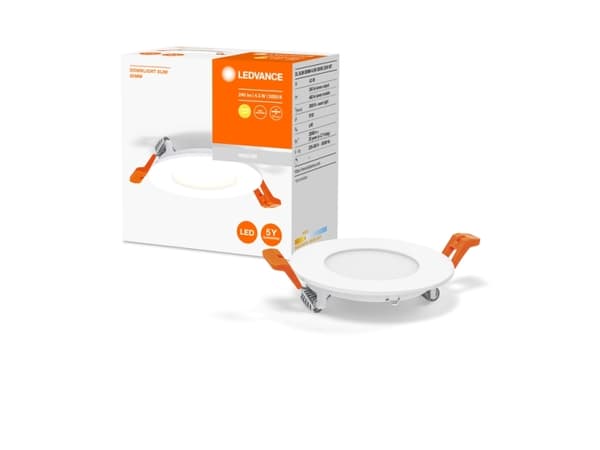 LEDVANCE 4058075573055, Innsunket spotlight, 4,5 W, 3000 K, 240 lm, 220 - 240 V, Hvit