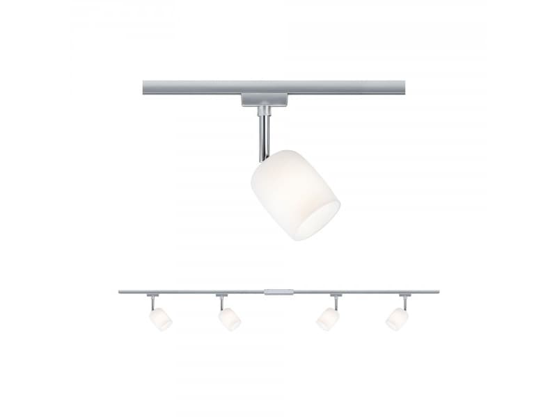 Paulmann 968.98, Skena för spotlight, G9, Krom, Vit