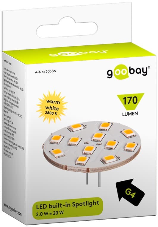 LED-tallerkenpære, 2 W