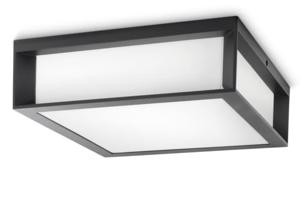 Philips EcoMoods Utendørs lysarmaturer, Taklys, Antrasitt, Aluminium, IP44, Inngang, II Antrasitt