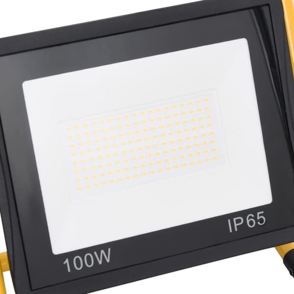vidaXL LED-valonheitin kahvalla 100 W kylmä valkoinen
