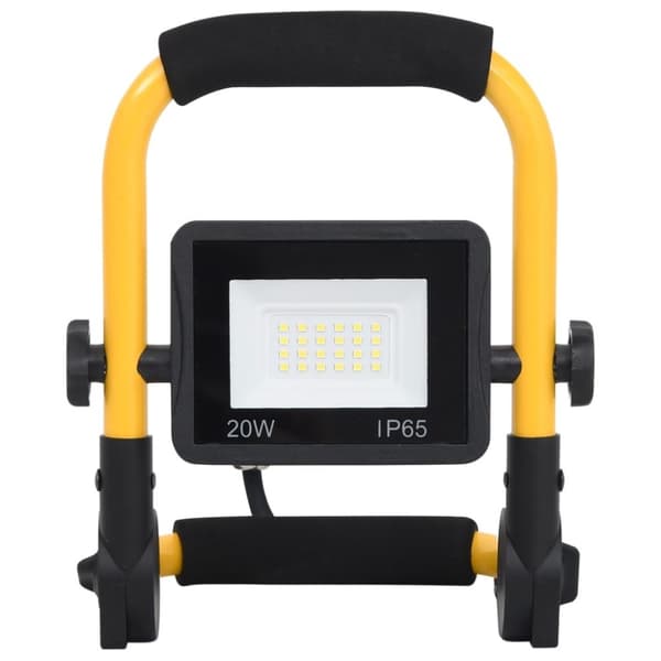 vidaXL LED-valonheitin kahvalla 20 W lämmin valkoinen