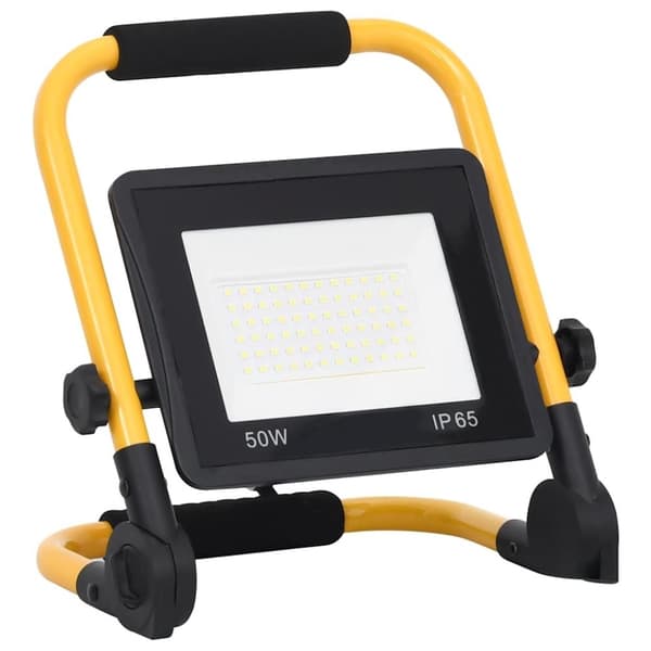 vidaXL LED-valonheitin kahvalla 50 W kylmä valkoinen