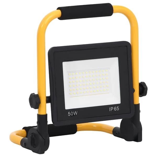 vidaXL LED-valonheitin kahvalla 50 W kylmä valkoinen