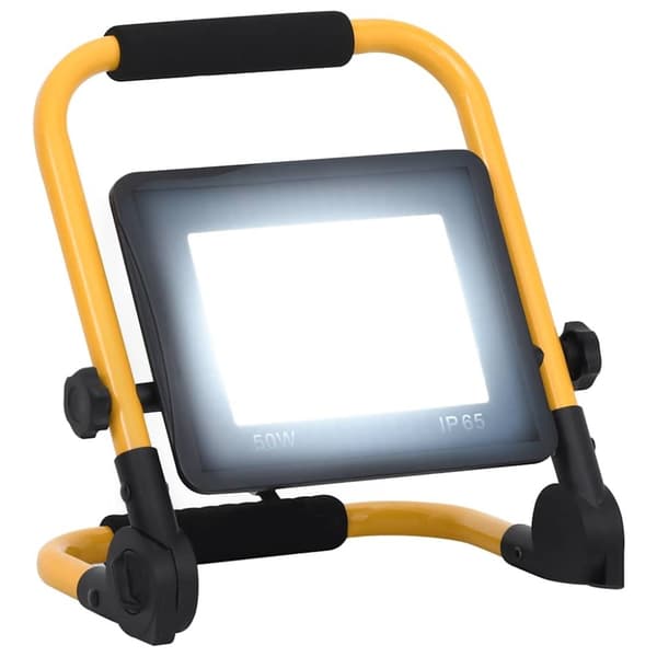 vidaXL LED-valonheitin kahvalla 50 W kylmä valkoinen