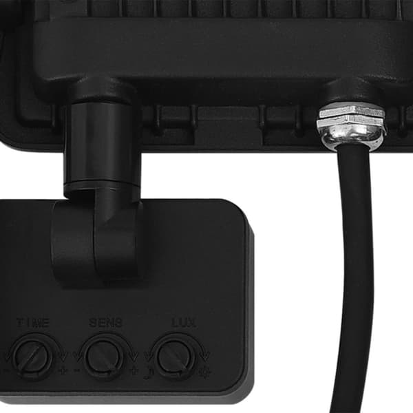 vidaXL Strålkastare med sensor 20 W LED varmvit