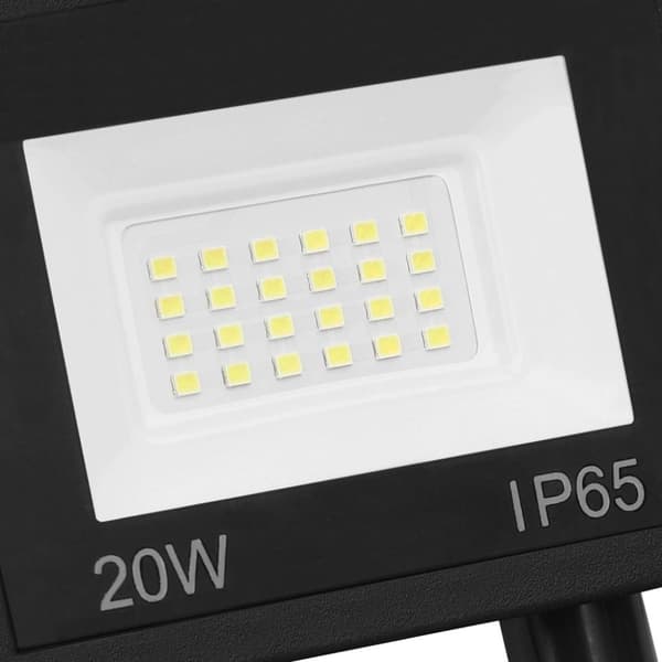 vidaXL Strålkastare med sensor 20 W LED varmvit