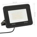 Miniatyrbilde 10 av 11: vidaXL LED-flomlys 30 W kaldhvit
