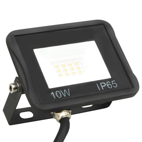 vidaXL LED-flomlys 10 W varmhvit