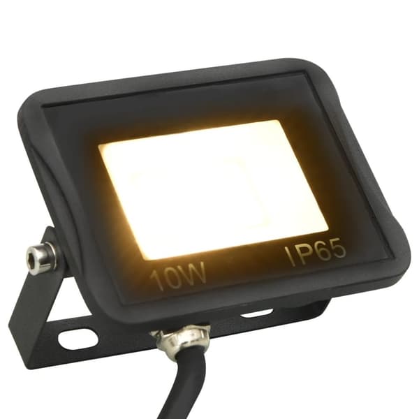 vidaXL LED-flomlys 10 W varmhvit