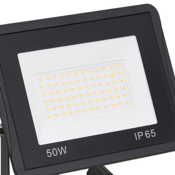 vidaXL LED-flomlys med håndtak 2x50 W varmhvit