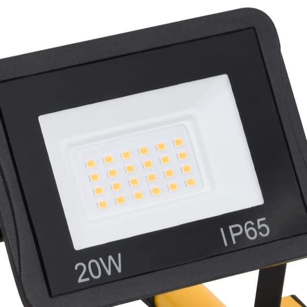 vidaXL LED-flomlys med håndtak 2x20 W kaldhvit