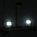 Miniatyrbilde 2 av 11: vidaXL LED-flomlys med håndtak 2x10 W kaldhvit