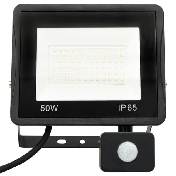 vidaXL LED-valonheitin sensorilla 50 W lämmin valkoinen