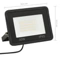 Miniatyrbillede 11 af 11: vidaXL LED-projektører 2 stk. 30 W varmt hvidt lys