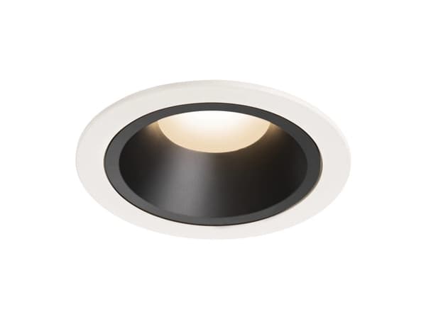 SLV NUMINOS L, Innsunket spotlight, 1 ampuller, LED, 3000 K, 2150 lm, Sort, Hvit