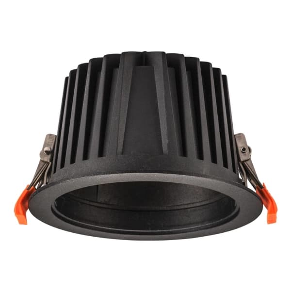 SLV NUMINOS XL, Innsunket spotlight, 1 ampuller, 3000 K, 3300 lm, Sort