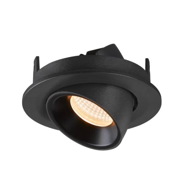 SLV Numinos Gimble S, Innsunket spotlight, LED, 670 lm, Sort