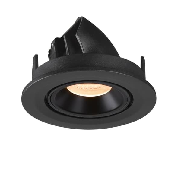 SLV Numinos Gimble S, Innsunket spotlight, LED, 670 lm, Sort
