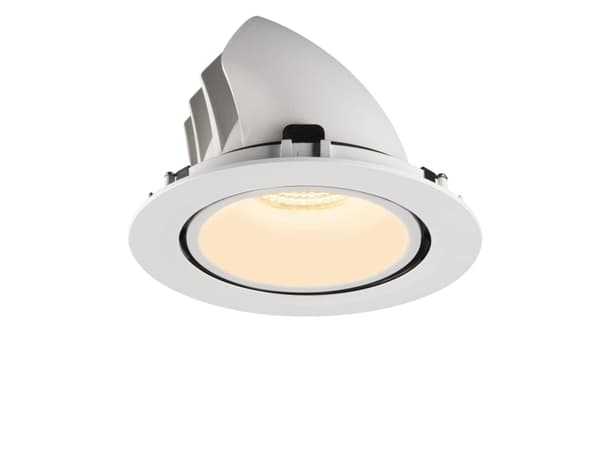 SLV NUMINOS GIMBLE XL, Innsunket spotlight, 1 ampuller, 37,4 W, 3000 K, 3550 lm, Hvit