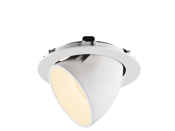 SLV NUMINOS GIMBLE XL, Innsunket spotlight, 1 ampuller, 37,4 W, 3000 K, 3550 lm, Hvit