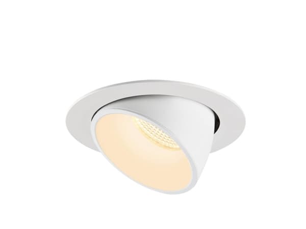 SLV NUMINOS GIMBLE XL, Innsunket spotlight, 1 ampuller, 37,4 W, 3000 K, 3550 lm, Hvit