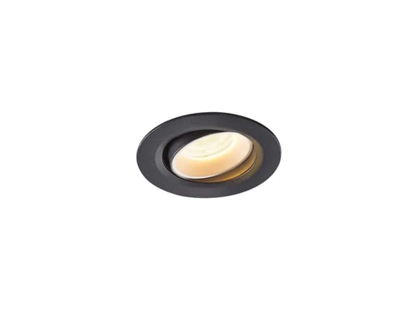 SLV Numinos Move XS, Innsunket spotlight, LED, 670 lm, Sort