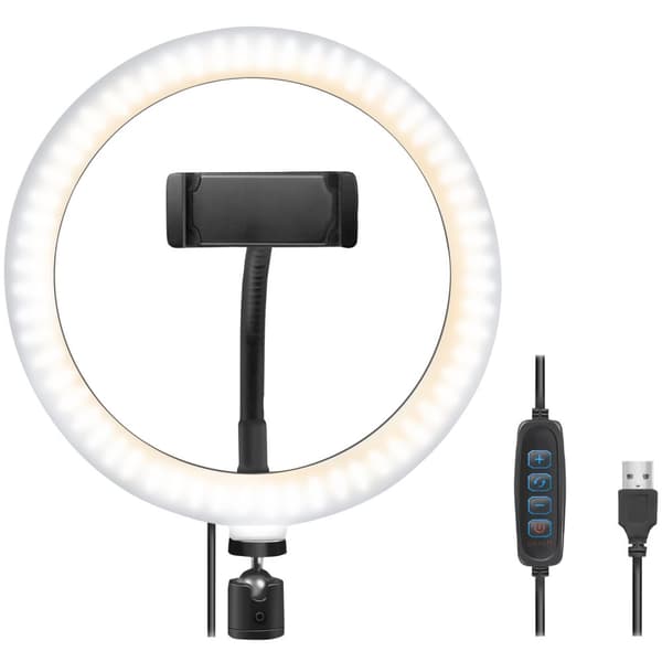 LogiLink Ringlys for smarttelefon Ø20 cm uten stativ