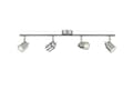 Miniatyrbilde 3 av 3: Philips Essentials Meranti-spotlys til tak/vegg, 4 stk., Overflateegnet, GU10, 4 ampuller, LED, 220-240 V, Kromfarget