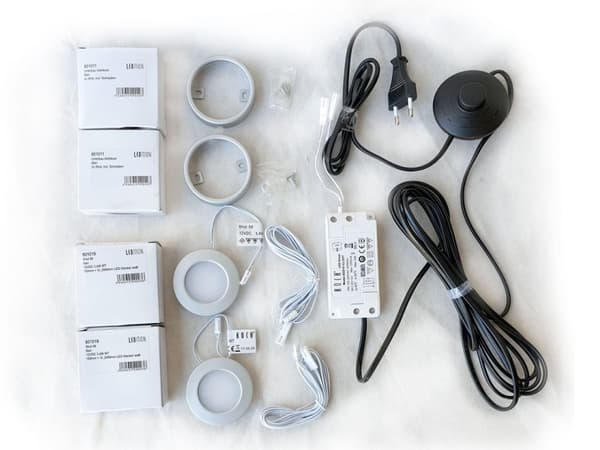 LED -inbyggd Spotlight Set Möbler Ljus
