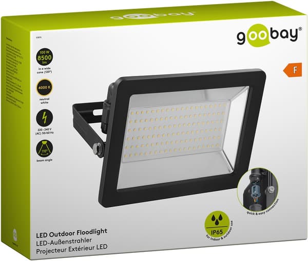 LED-strålkastare för utomhusbruk, 100 W