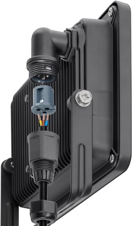 LED-spotlight for utendørs bruk, 20 W, med bevegelsesdetektor