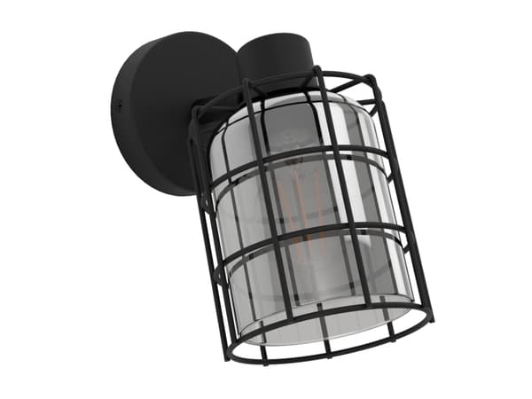 EGLO Consaca, Overflateegnet, E27, 1 ampuller, 220-240 V, Sort, Gjennomsiktig