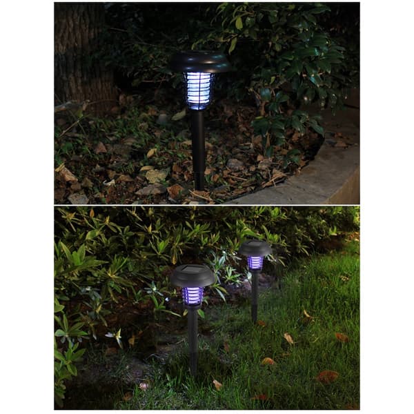 Udendørs Solar Mosquito Killer Lampe Elektrisk Bug Zapper Vandtæt Insektfælde Anti Myg Lys Haveplæne Myggefælde