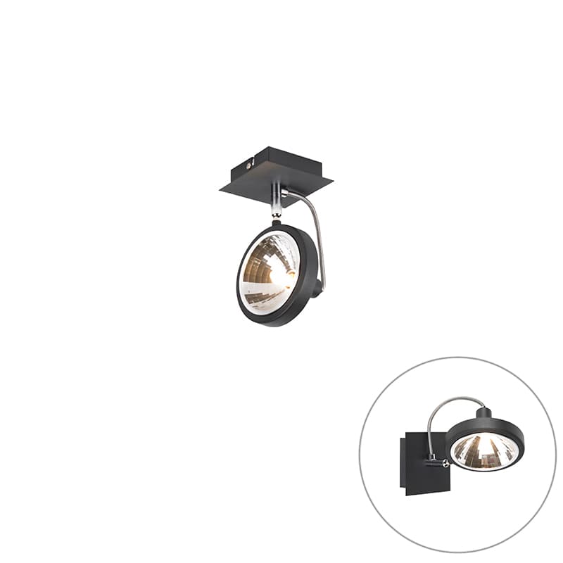 Design spot black 1-light justerbar - Nox