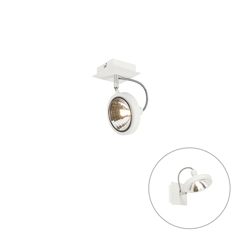 Designfläckvit 1-ljusjusterbar - Nox