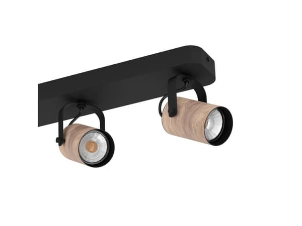 EGLO Cayuca, Overflateegnet, GU10, 4 ampuller, 220 - 240 V, Sort, Brun