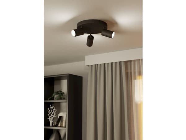 EGLO TELIMBELA-Z SPOT RGB 3X345LM 2700-6500K MUSTA