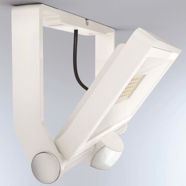 STEINEL - Utomhusstrålkastare med sensor - XLED One S 18.6W 3000K IP44 - Vit