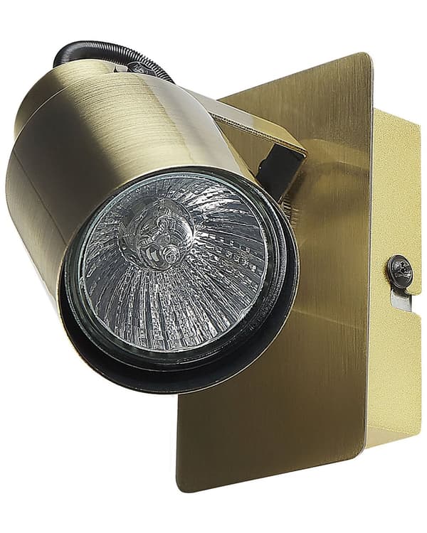 Set med 2 vägglampor Mässing Metall Konformad Spotlight Design