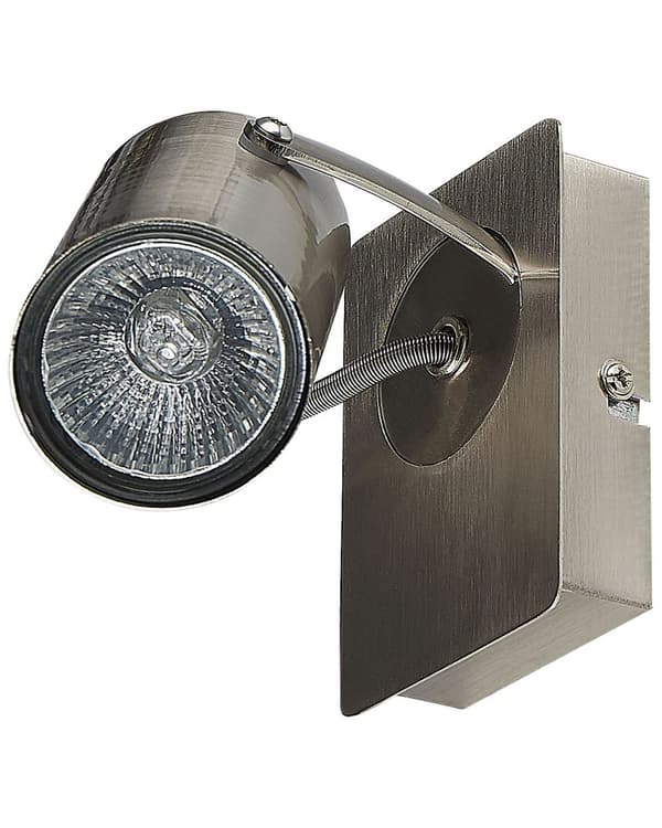 Sæt med 2 væglamper Sølv Metal Justerbar Arm Industrial