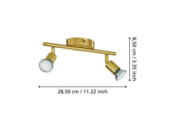 EGLO BUZZ LED SPOT GU10 2X2,8W 2X250LM BM