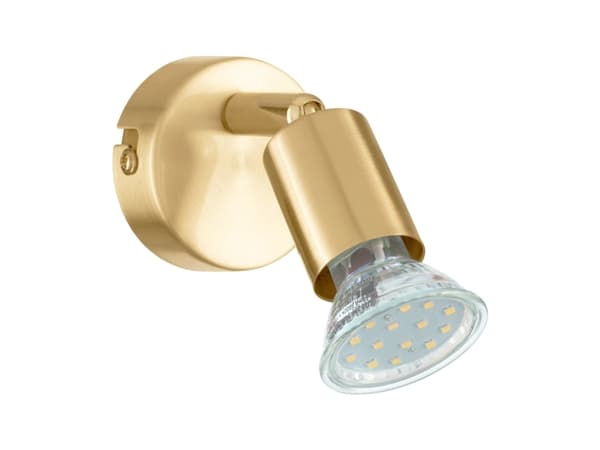EGLO BUZZ LED-strålkastare i borstad mässing