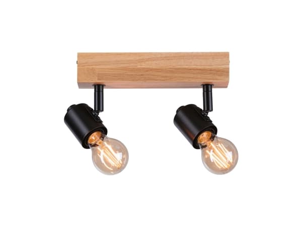 Paulmann taklampe Arvid taklampe maks. 2x20W E27 230V sort/tre