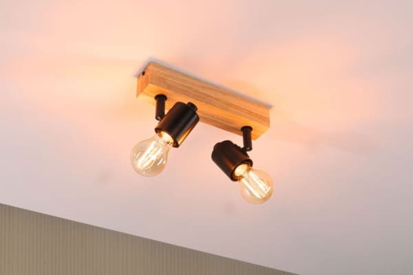 Paulmann taklampe Arvid taklampe maks. 2x20W E27 230V sort/tre